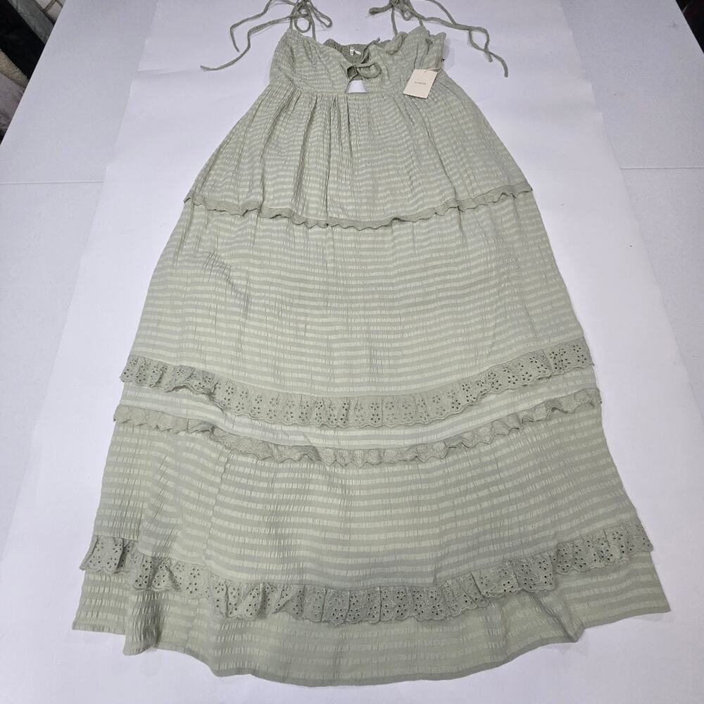 Tularosa Frankie Midi Dress in Sage Green XL - Picture 2 of 13
